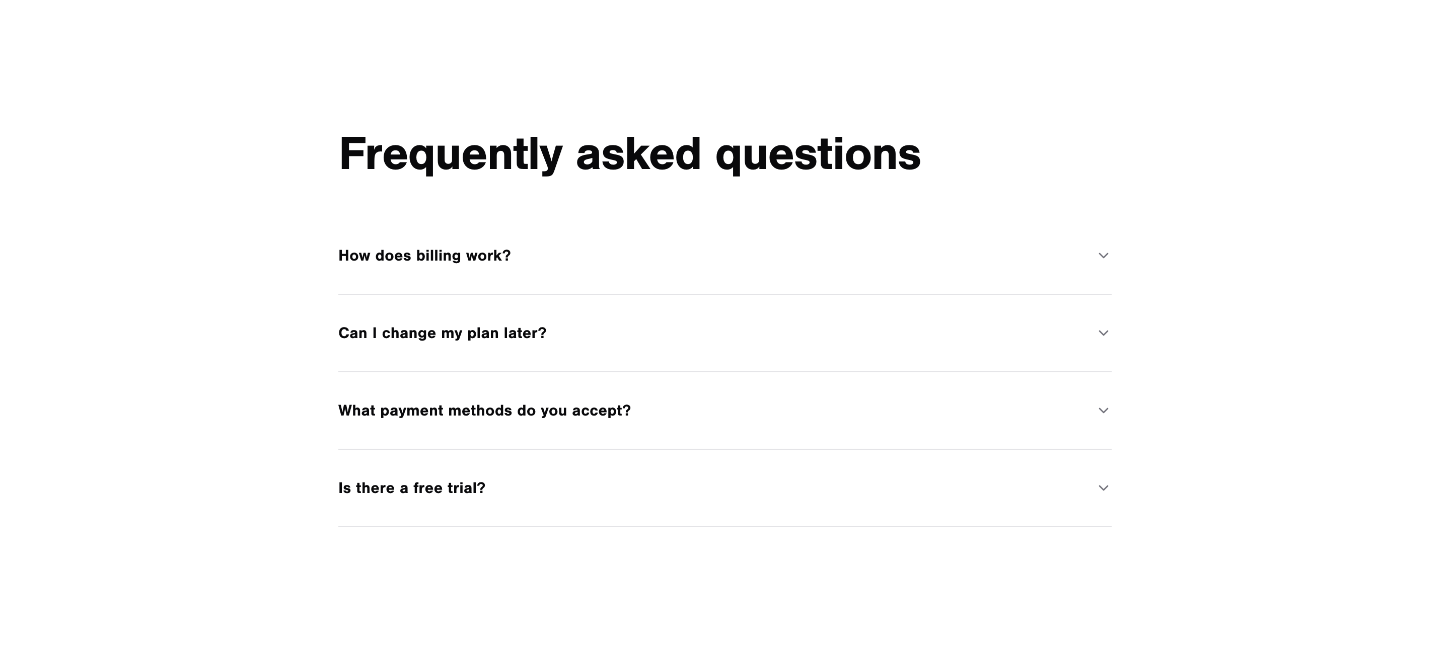 Accordion FAQ preview